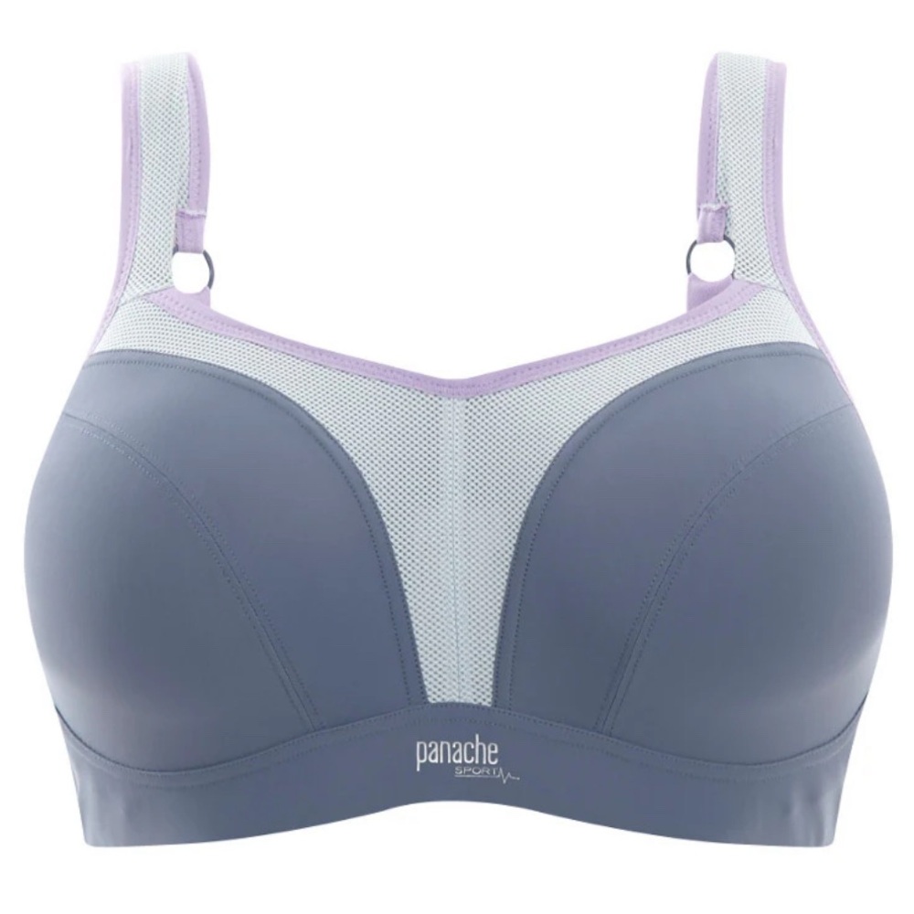 Bare Necessities Panache Women's Gray and Purple Sports Bra 38DD Never worn